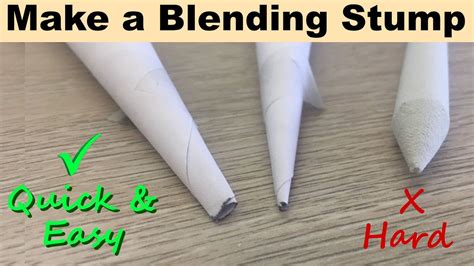 How to Make a Blending Stump / Tortillon - YouTube