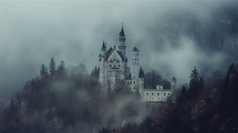 Wallpaper Neuschwanstein Castle, Bavaria, Germany, Alps, mountain ...