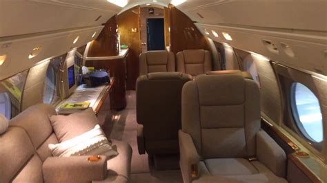 Gulfstream IV-SP in the Hangar Cabin Walk Thru - YouTube