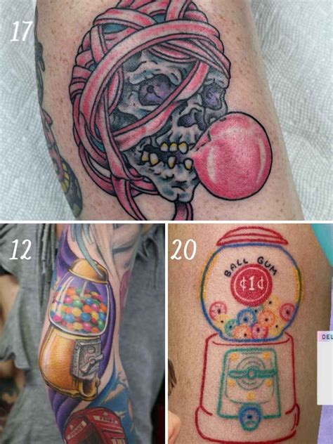 Fruity Zebra Bubble Gum Tattoo Ideas - Tattoo Glee