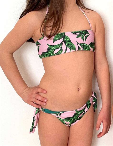 Bikini bimba fascia con slip fantasia Musa | Linea Mamma e Figlia