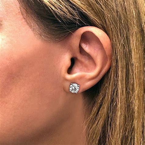 2 Carat Lab Grown Diamond Stud Earrings IGI Certified Diamond Stud ...