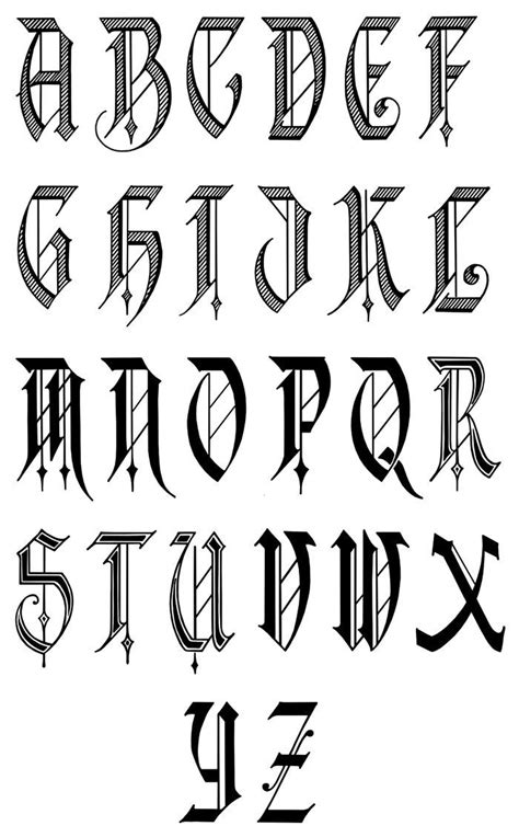 Image result for tattoo letter designs a-z | Letras para tatuajes ...