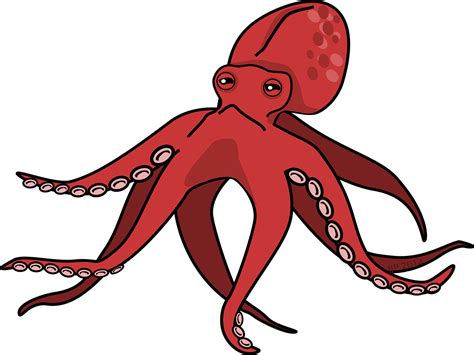 Tekenfilm Octopus Roze - Gratis vectorafbeelding op Pixabay