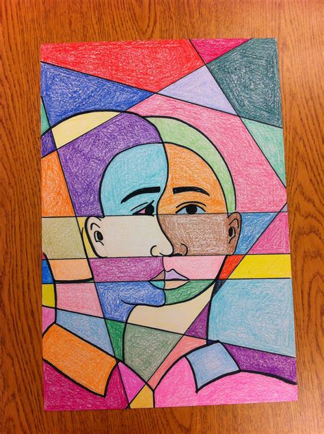 4th Grade Picasso-Inspired Cubist Abstract Self-Portraits | Cubist art ...