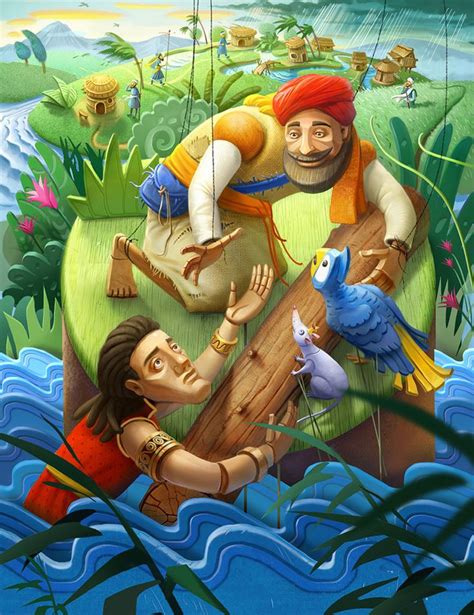 Jataka tales on Behance | Illustration art, Buddhism art, Childrens ...