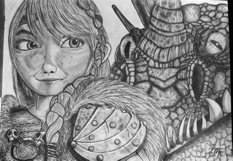 Astrid and Stormfly by ChrisffrankArtWork on DeviantArt