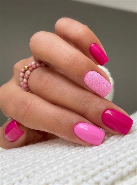 Best 23+ bright pink nails you must try this year