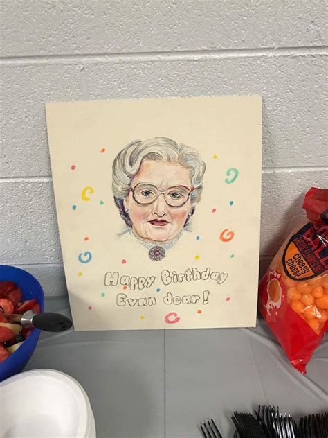 Little Boy's Mrs. Doubtfire-Themed Birthday Is a Hilarious Success