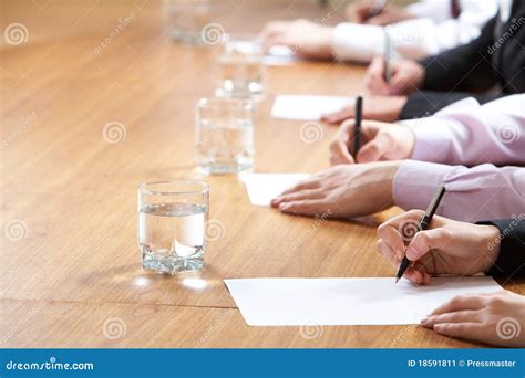 Press conference stock image. Image of glass, ballpoint - 18591811