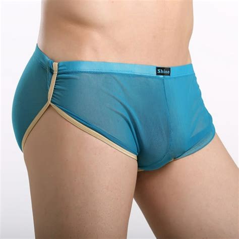 New Fashion Men Sexy Mesh Underpant Soft Brief Breathable Sports ...