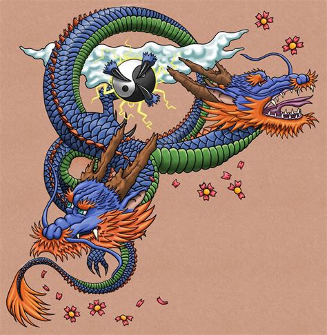 two headed dragon tattoo | Tatuaggi di drago giapponese, Tatuaggio ...