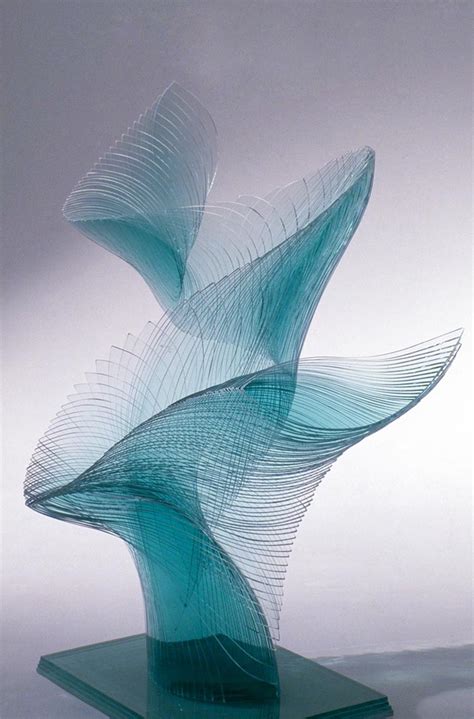 Gorgeous Layered Glass Sculptures Arranged in Spiraling Forms