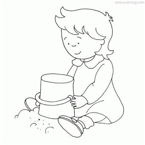 Caillou Coloring Pages Rosie - XColorings.com