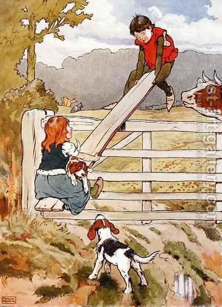 See-Saw Marjorie-Daw, illustration from 'The Beautiful Book of Nursery ...