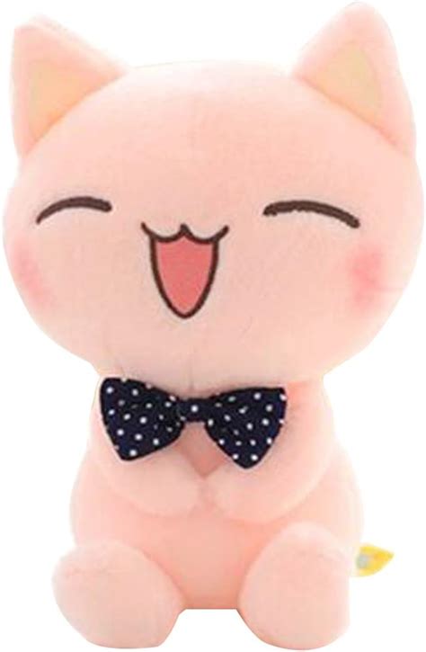 Amazon.com: ECTY Cat Plush Cute Plushies, Pink Cat Plushie, Cat Stuffed ...