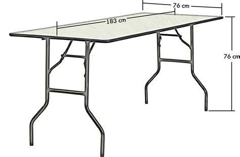 6Ft x 2Ft 6In Blow Moulded Trestle Table • WA Carr & Son