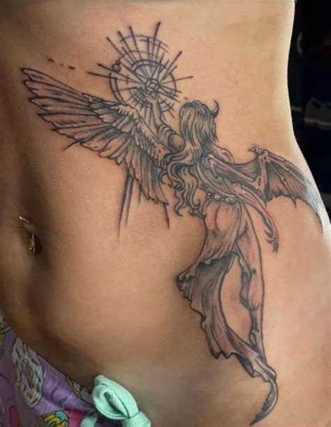 Female Angel Warrior Tattoo