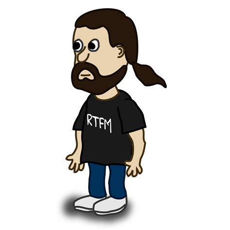 Clipart - Comic characters: Bearded guy