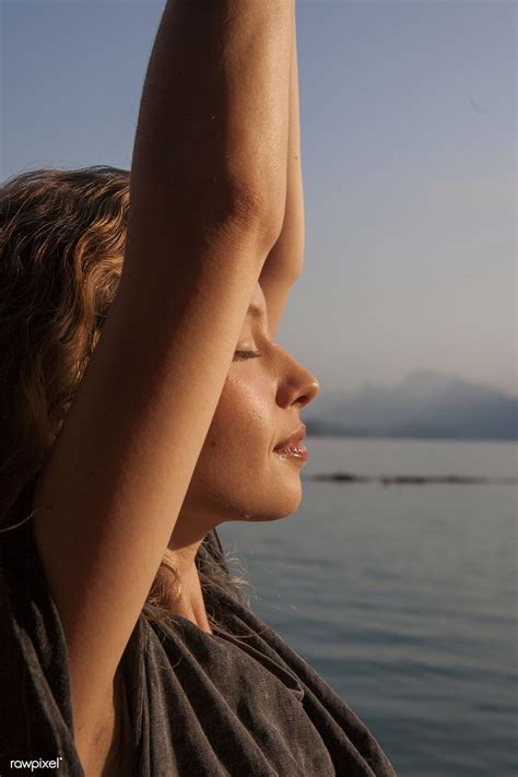 Woman practicing yoga by a lake | premium image by rawpixel.com ...