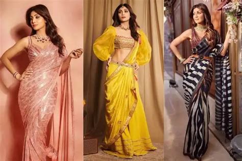 From Traditional and Modern: 15+ Shilpa Shetty Saree Design and Style ...