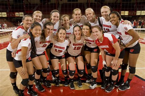 Pin by Wisconsin Athletics on Badger Volleyball | Volleyball team ...