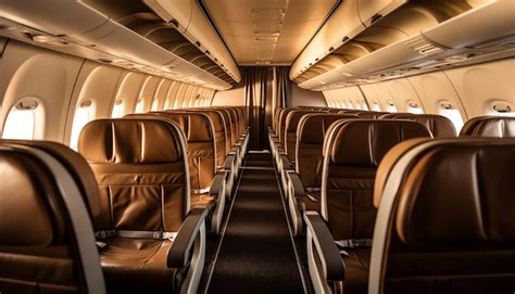 Premium AI Image | Airplane cabin interior design