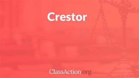 Crestor Diabetes Lawsuit | ClassAction.org