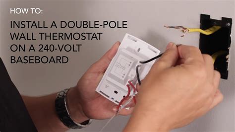 How To Install: Wall Thermostat , Double-Pole On 240V Baseboard - 240 ...