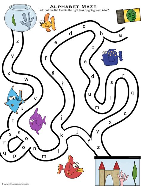 ️ FREE Printable ABC Alphabet Mazes for Pre-k and Kindergarten