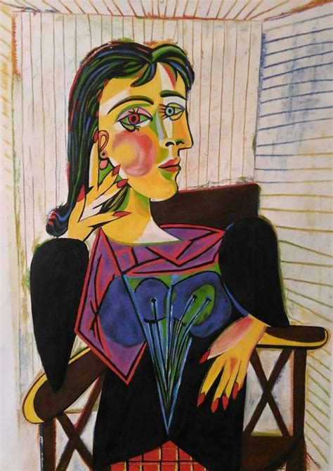 Art reproduction "Portrait of Dora Maar" by Picasso - oil on canvas ...