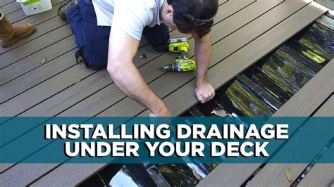 How to Install an Under-Deck Drainage System - YouTube in 2021 | Under ...