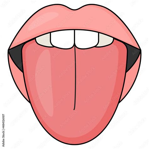 Vetor do Stock: Taste buds on human tongue and Teeth Concept Vector ...