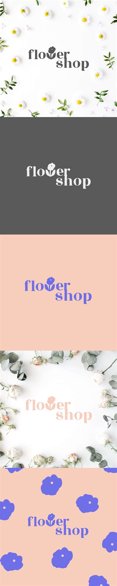 Logo design for flower shop on Behance | Flower shop, Flower shop ...