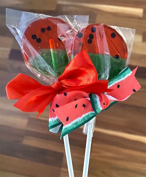 Watermelon Lollipops | Etsy