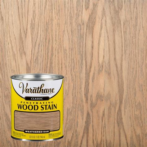 Varathane 1 qt. Weathered Oak Classic Wood Interior Stain 339716 - The ...