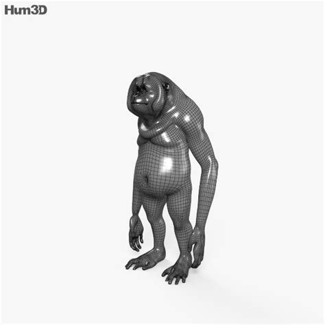 Orangutan HD 3D model - Animals on Hum3D