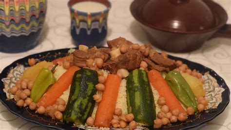 cuisine algérienne: couscous algérien a l'agneau - YouTube