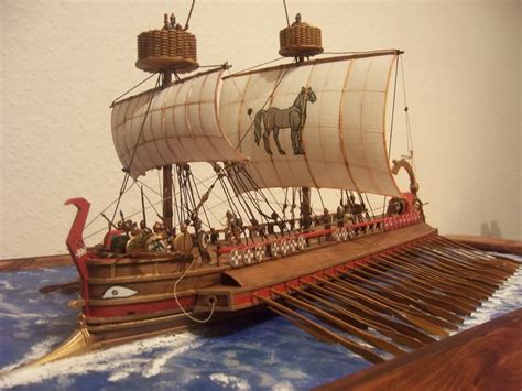 Roman Ships, Warships & Battleships Information For Roman Trireme ...