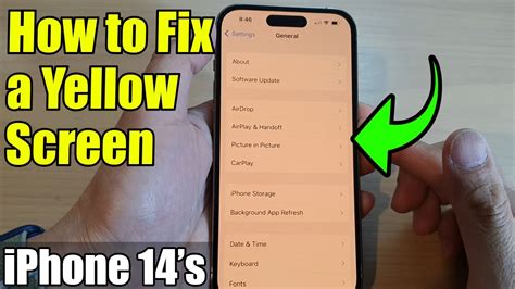 iPhone 14's/14 Pro Max: How to FIX A YELLOW SCREEN With 3 Solutions ...