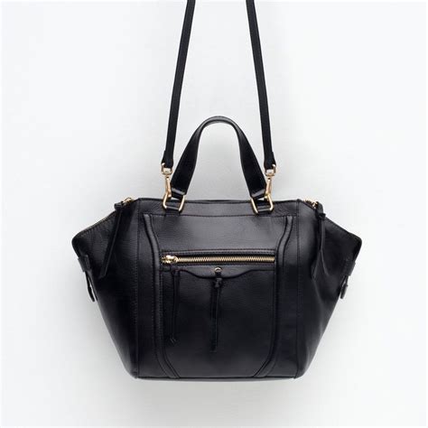 LEATHER CITY BAG WITH ZIPS - View all - Woman - NEW IN | Zara handbags ...