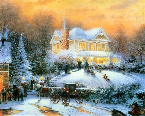 Thomas Kinkade Winter - Winter Fan Art (23436575) - Fanpop