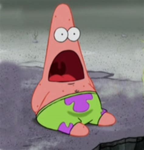 Patrick Star Surprised Face