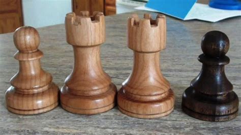 Wood Lathe Chess Pieces