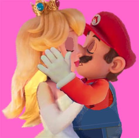 Movie Mario and Peach Kiss (Fan Made) by PrincessCreation345 on DeviantArt