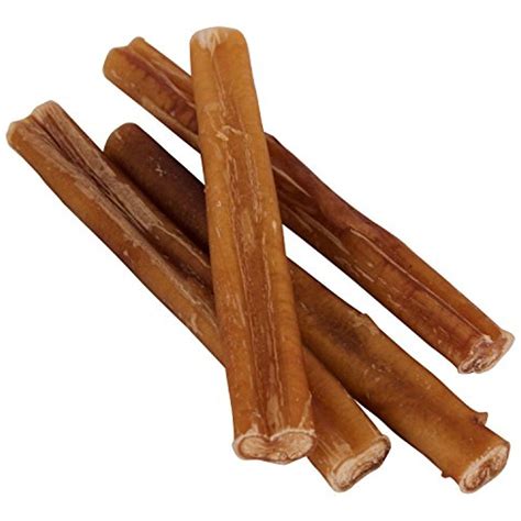 7" Straight Bully Sticks for Dogs [Medium Thickness] (10 Pack ...