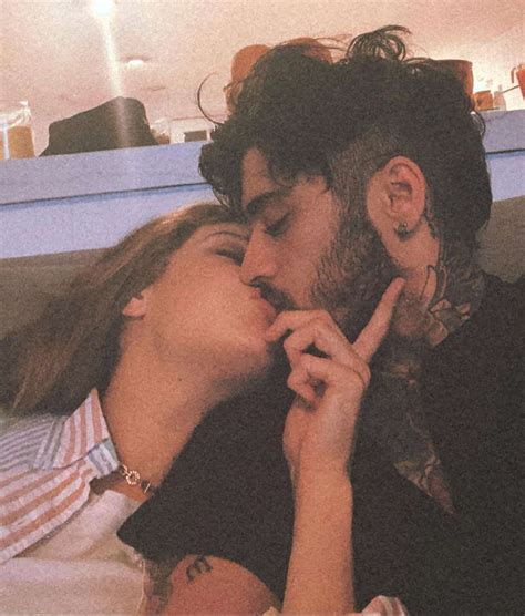 Gigi Hadid Shares Sweet Photo of Her Kissing 'Baby Daddy' Zayn Malik