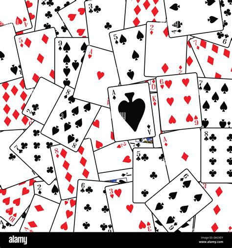 Random Playing Card Background Stock Vector Image & Art - Alamy