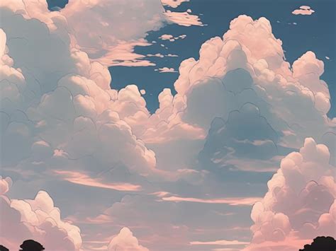 Premium AI Image | beautiful sunset with clouds and sun