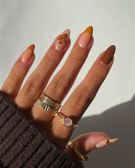 35 Stylish Fall Almond Nails to Inspire You | Almond nails, Fall almond ...